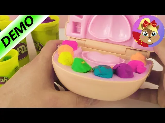 play doh 培乐多彩泥粘土蛀牙先生的牙齿又坏了 做一副新的橡皮泥彩虹牙齿